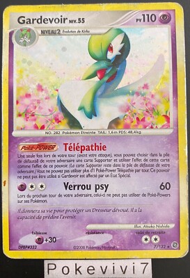Pokemon Karte GARDEVOIR 7/132 HOLO Diamant und Perle D&P DE GEBRAUCHT