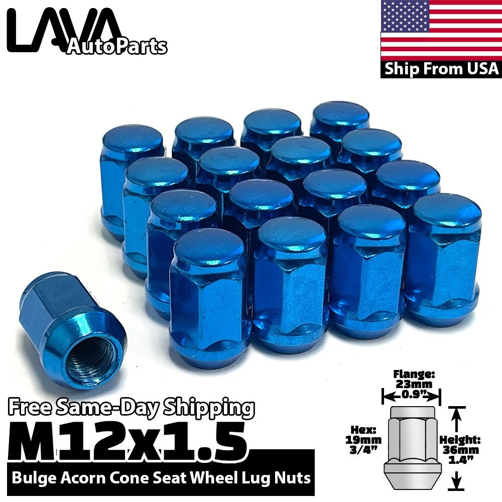 20x Blue 12x1.5 Lug Nut Fit Hyunda Elantra Ioniq Sonata Santa Fe