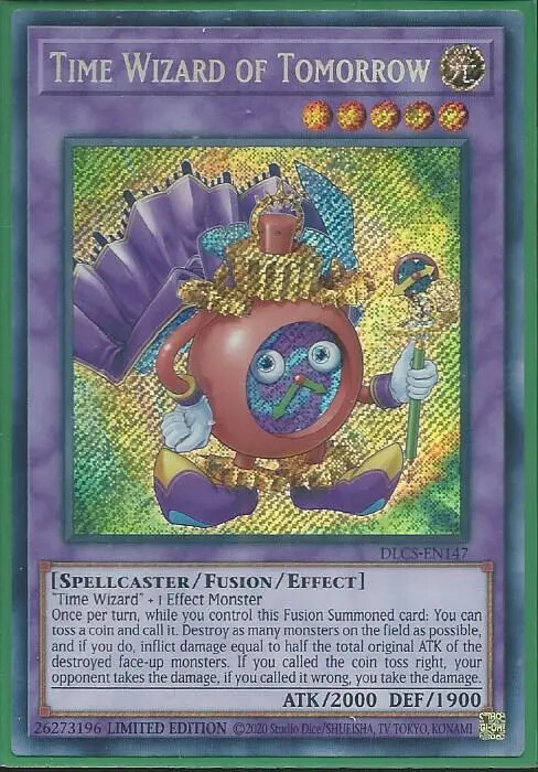Yugioh - Time Wizard of Tomorrow - Limited Edition Secret Rare 