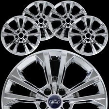 4 Chrome 2017-2019 Ford Escape SE SEL 17" Wheel Skins Hub Caps Alloy Rim Covers