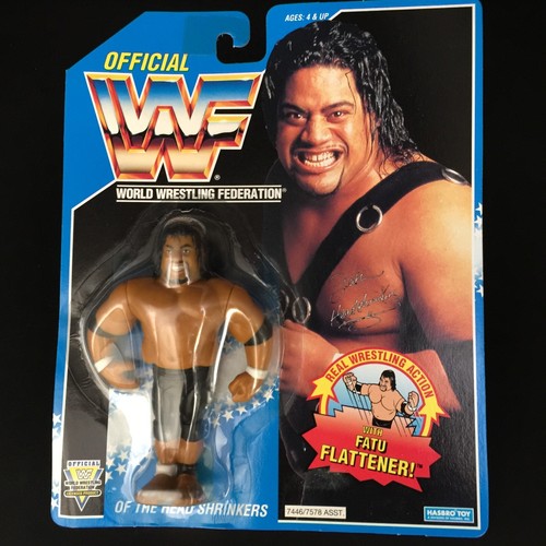 Signed Samu of the Head Shrinkers WWF Wrestling 19...