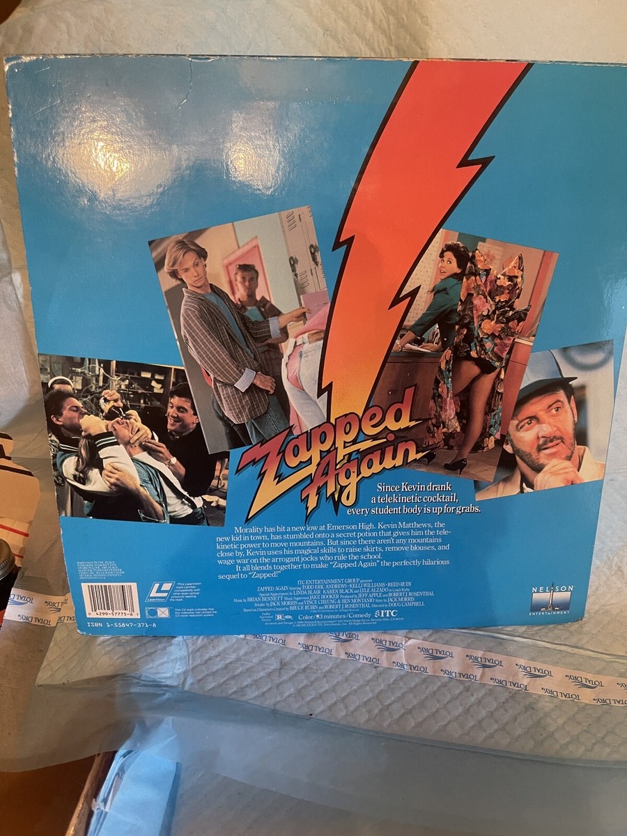 Zapped Again Laserdisc Teen Comedy - Todd Eric Andrews, Kelli