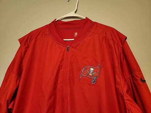 Tampa Buccaneers Nike NFL On Field fly rush 1/2 Zipped Sz XXL Jacket - Picture 6 of 12