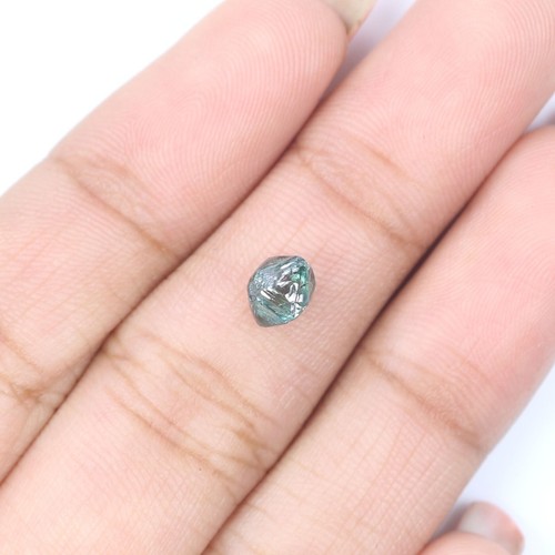 1.01 CT Natural Loose Rough Cut Diamond 5.80 MM Blue Color Rough Diamond QL2323 - Picture 3 of 8