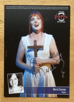 Merel Zeeman AK Tanz der Vampire Autogrammkarte original handsigniert