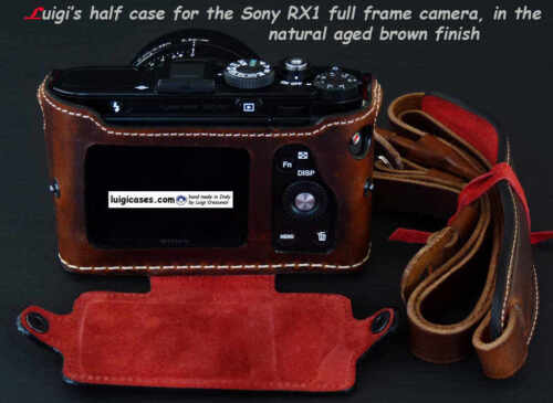 LUIGI HALBE HÜLLE für VOLLRAHMEN SONY RX1/RX1R+DHL ENTHALTEN, OPTIONALES DELUXE-ARMBAND - Bild 2 von 7