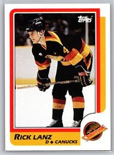 1986-87 Topps #179 Rick Lanz Vancouver Canucks