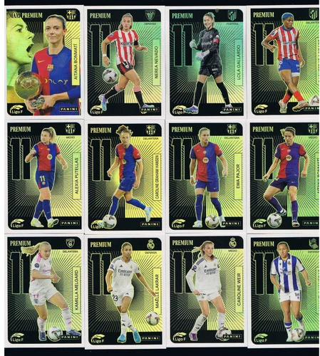 PANINI STICKER LEAGUE F 2024-25 PREMIUM 11 ALEXIA PUTELLAS AITANA BONMATI READ +