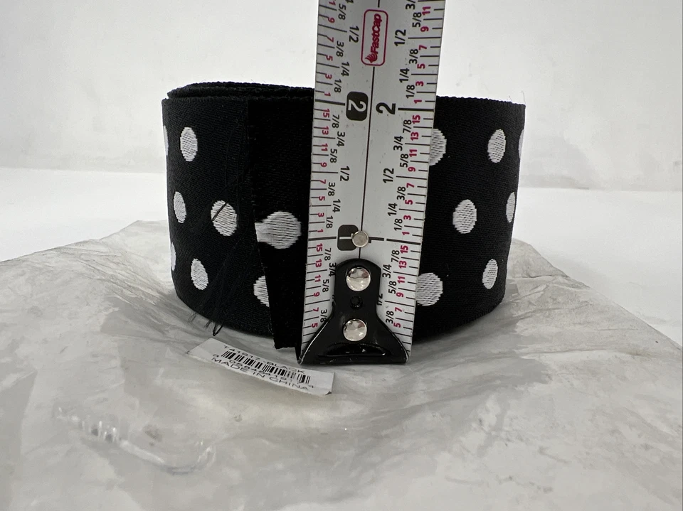A&B T41917-AB 2" Black Polka Dot Ribbon - Image 4 of 4