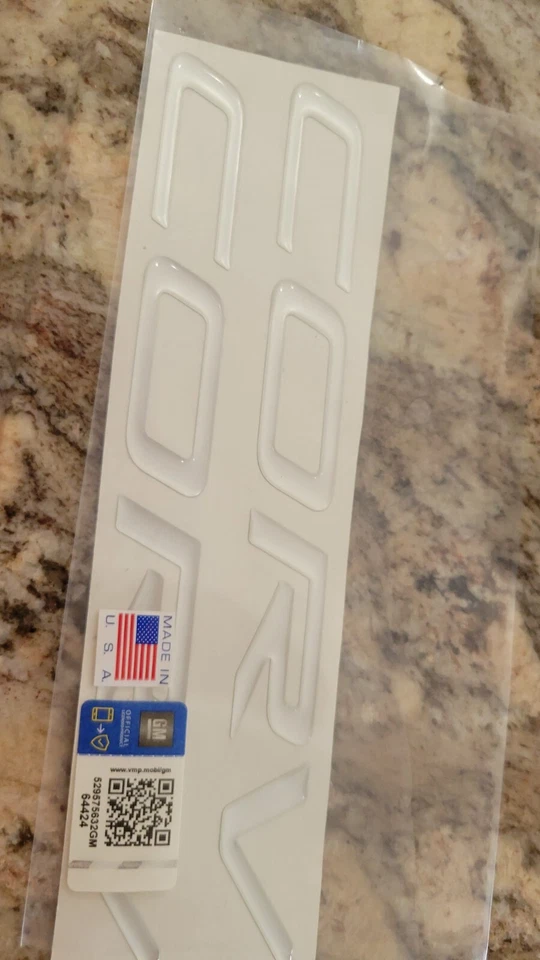 Letras de riel de combustible para Chevrolet Corvette C5 1997-2004 cúpula plateada GM L Foto 4 de 4