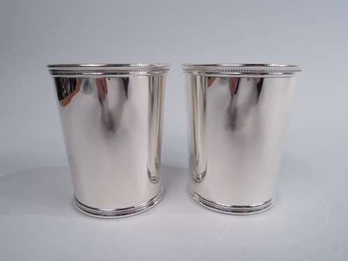 Scearce Mint Juleps Barware Julep Cups American Sterling Silver Eisenhower DDE - Picture 1 of 7