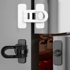 2 Child Proof Fridge Door Lock Refrigerator Freezer Latch for Kids Safety USA