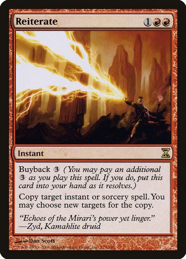 Reiterate 175 Magic Time Spiral Normal Moderately Played