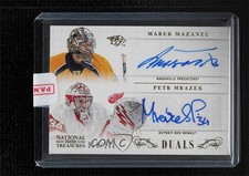 2013 National Treasures Duals /100 Marek Mazanec Petr Mrazek Rookie Auto RC 0i5j