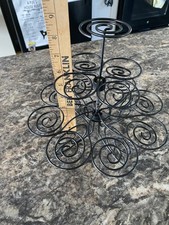 Black Wired Tiered Cupcake Stand