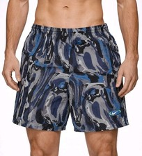 Vintage 90 s Nike All Over Print Abstract Nylon Shorts Swim Men s Size XL