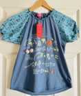 Oilily KIND Blue Designer Travel Theme Shirt NWT Rare Girls 140 9 10 $78 — photo 2