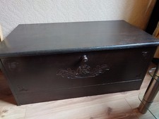 Handcrafted Dark Wood TV Cabinet with Solid Wood