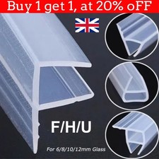 2M F/H/U Shape Bath Door Shower Screen Enclosure Seal Strip for 6~12mm Glass UK