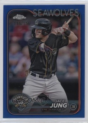 2024 Topps Pro Debut Chrome Blue Refractor 116/150 Jace Jung #PDC-94 0q4v