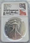 2021 American Silver Eagle NGC MS70 Eagle Landing T-2 FDI Gaudioso Signed