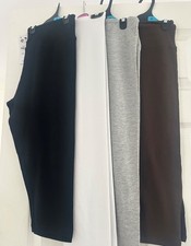 Primark Ladies Womens Black Capri 3/4 Leggings New with TagsCotton Sizes 4-24