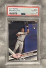2017 TOPPS AARON JUDGE PSA 10 Gem Mint #287 ROOKIE Card RC Catching