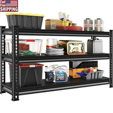 Heavy Duty Garage Storage Shelves Adjustable 1530lbs Capacity Metal Rack New