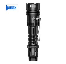 Wuben T1 Tactical Flashlight 2000 Lumen 498 Meter/USB C Rechargeable/Lever Tail