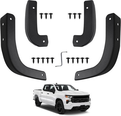 4 Pack Truck Mud Flaps for Chevy Silverado 2019-2025 Splash Guards