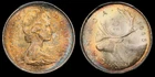 Toned 1966 Canada 25 Cents Quarter | PCGS MS65 - Gem BU