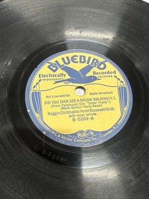 Bluebird 78 RPM Reggie Childs - Did You We ve See A Dream Walking 5269 V Jazz