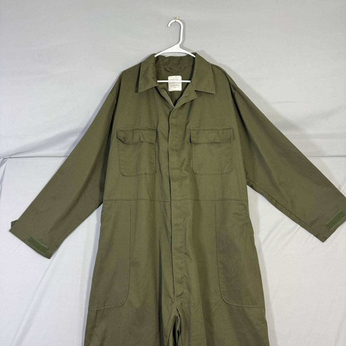 US Military Utility Coveralls Mens XL OD Green UNICOR NSN 8405-01