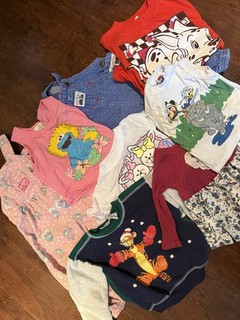 Vintage & Modern Kids Clothing Lot Bundle Mixed Sizes Disney Dalmatians Oshkosh