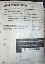 Roland JP-8 Service Notes Factory