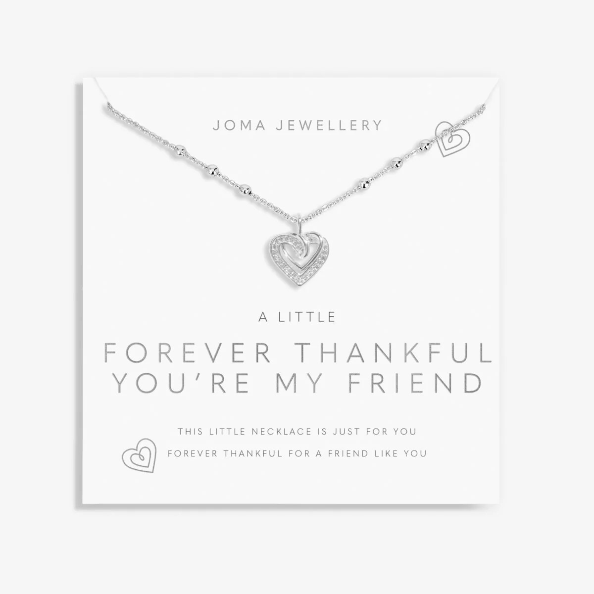 Joma Jewellery A Little Forever Thankful You Are My Friend  Necklace
