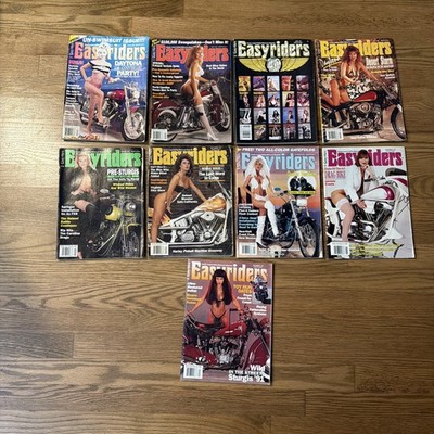 Lot of 9 Vintage Easyriders Motorcycle Biker Magazines Posters 1991 Missing 3