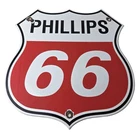 Vintage Porcelain Sign - Phillips 66 Gas Pump Service Station Sign