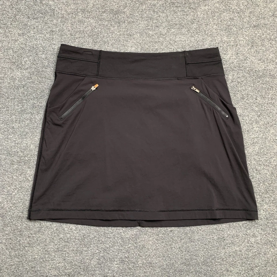 Falda Lucy Mujer L Grande Negra Hacer Todo Secado Rápido Bolsillos con Cremallera Atlética Foto 2 de 4