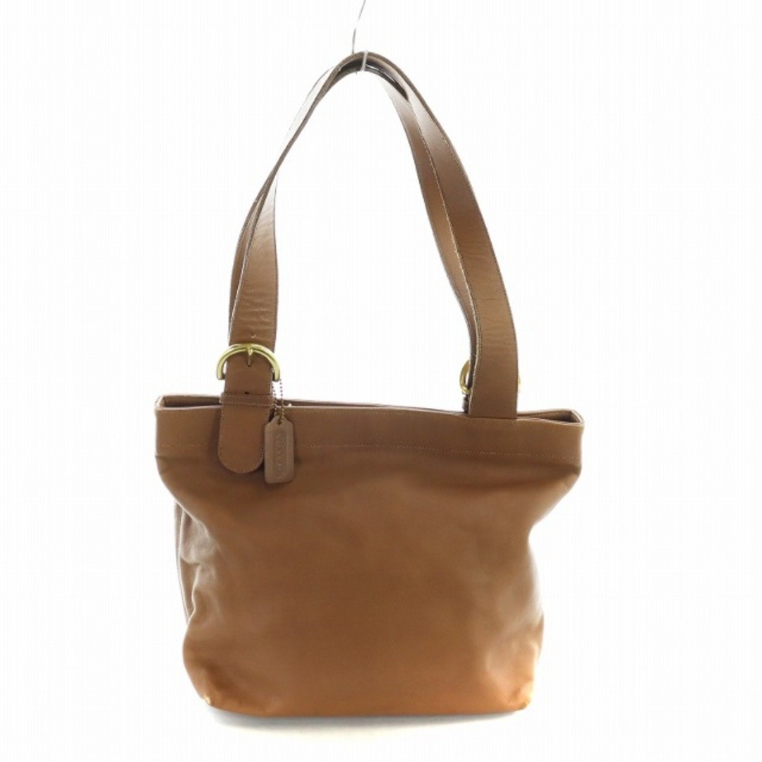 Vintage Coach 4140 Brown Leather Tote Bag Japan Made Preowned