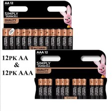 Duracell AA AAA simple long lasting Alkaline Batteries for everyday use LR03 1.5