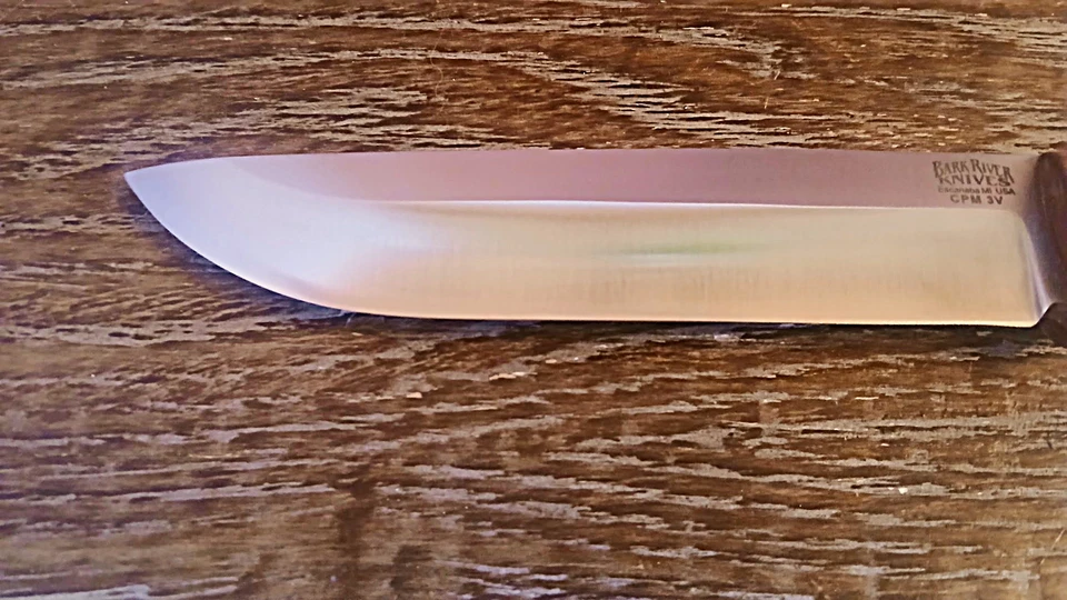 Cuchillos Bark River Bravo 1,5 CPM 3V con cuero/cuero Patriot de Storm Sheath Foto 4 de 4