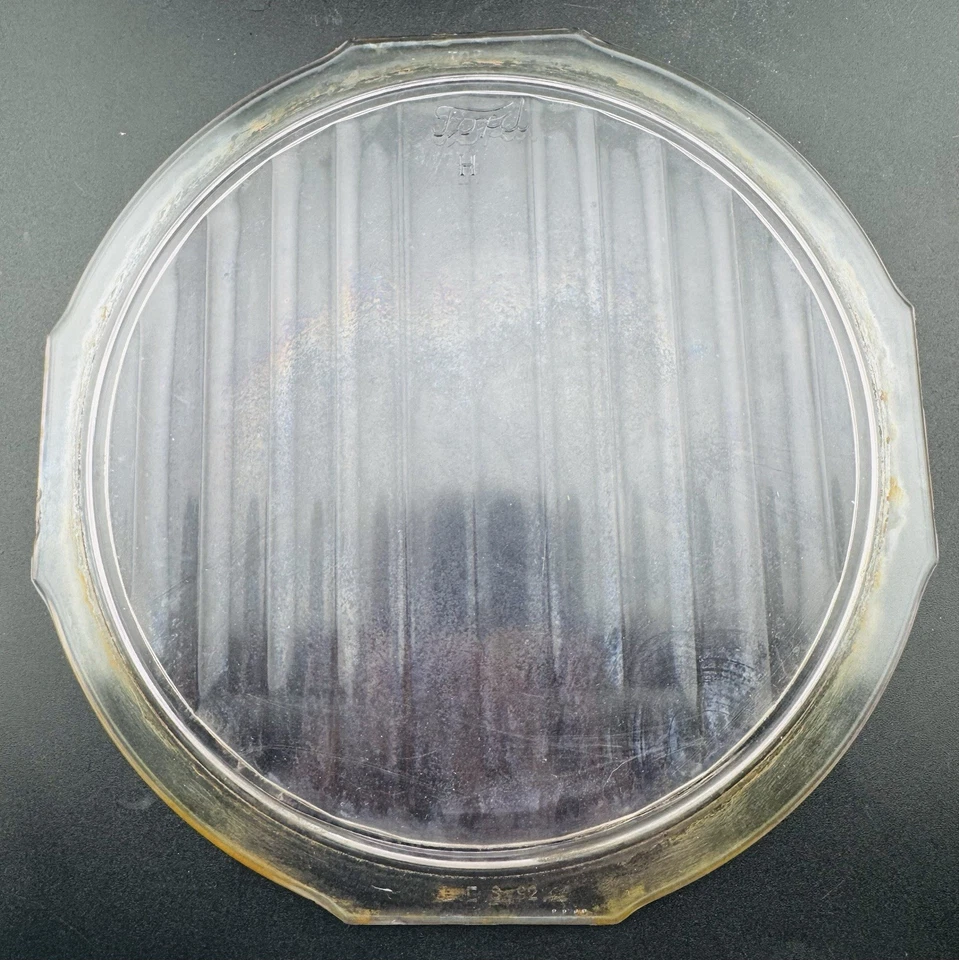 Antiguo Conjunto de Faros Ford Modelo T Y Lente "H" Script 8" Raro Años 20 Foto 3 de 4