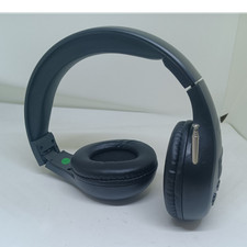 AM/FM Over-Ear Radio Headphones Telescopic Antenna LCD Black