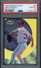 1998 Bowmans Best Baseball #60 Greg Maddux Refractor #106/400 PSA 10