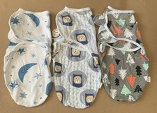 Lot Of 3 Newborn Cotton Swaddle Sleep Sack Wrap