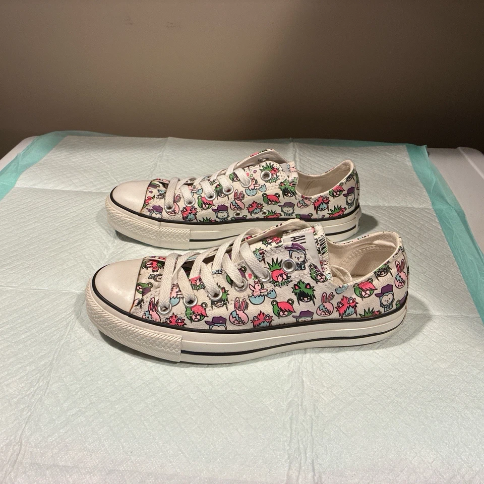 Novo Sapato Chuck Taylor Converse Feminino 8 Emo Estampa de Personagem Animal Lo Tops - Imagem 4 de 4