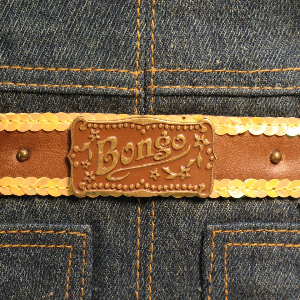 Bolso de Hombro Bongo Denim Mujer S Azul Jean Bolsillo Forrado Cartera Bolso a Presión Foto 3 de 4