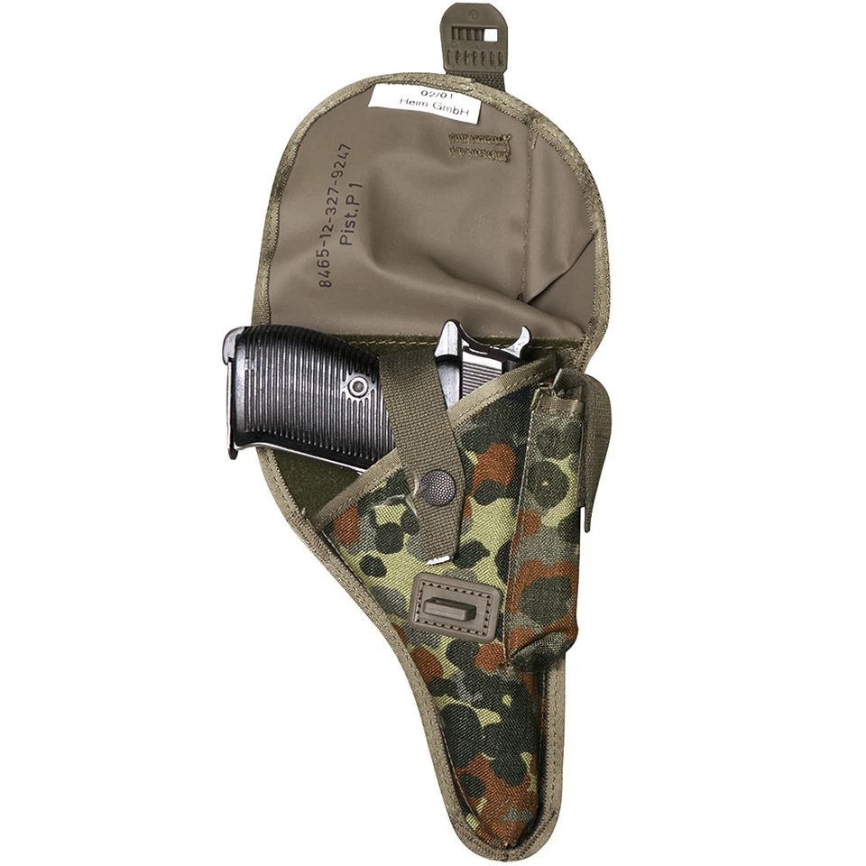 BW Bundeswehr Pistolentasche P1 flecktarn Pistolenholster P38 Waffentasche