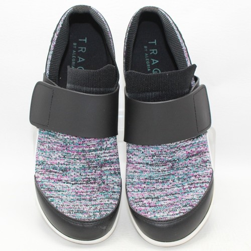 TRAQ by Alegria Qwik Purple Blue Knit Smart Walking Shoes TRA-QWI-5004 Womens 39